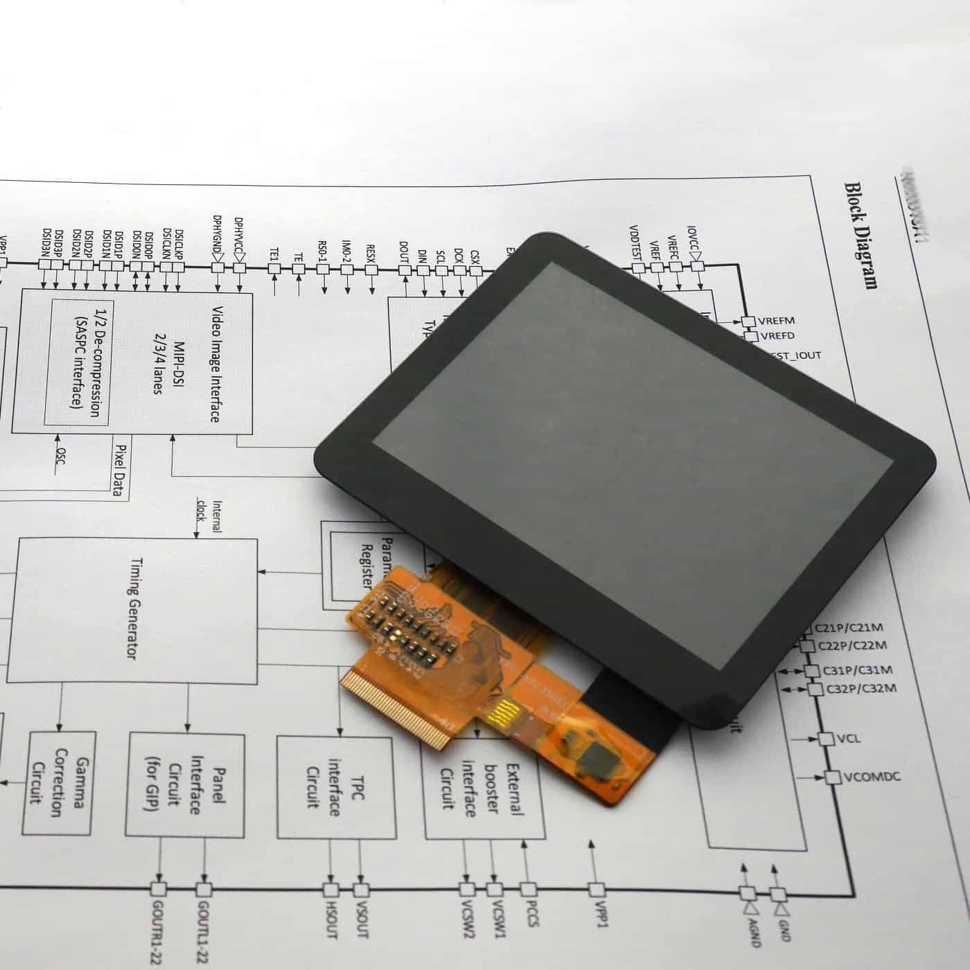 LCD Mikroelektronik Konstruktion